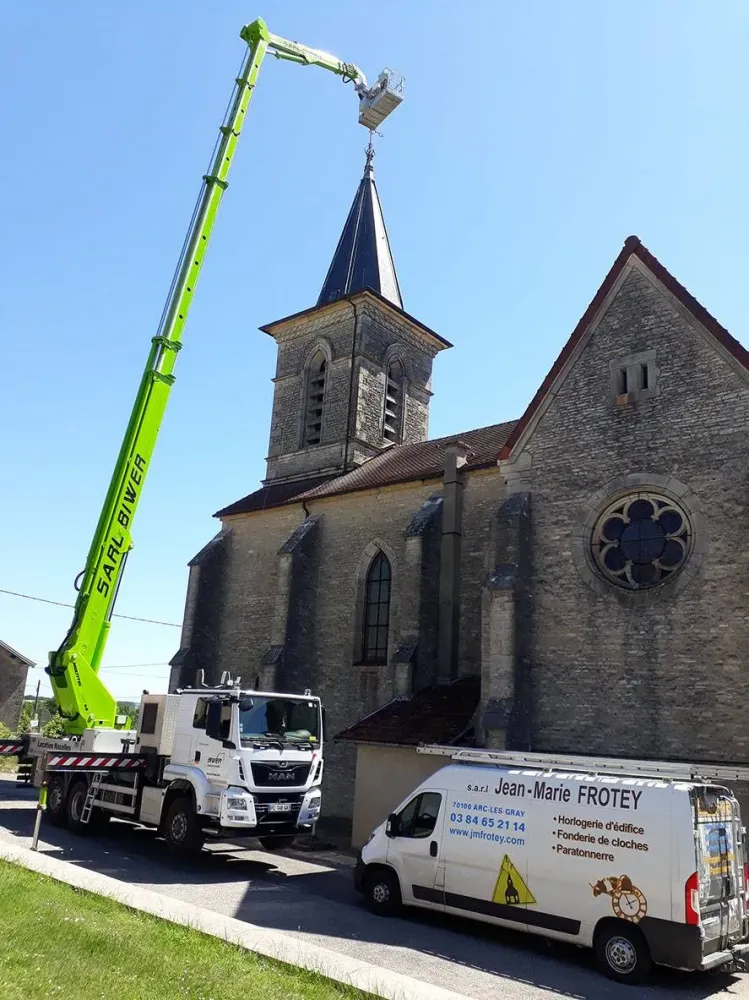 Installation de paratonnerre près de Épinal